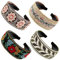 4 Stücke Boho Stirnband Handgemachte Stickerei Böhmen Blumen Breite Stirnbänder Vintage Ethno Stil Haarband für Frauen Mädchen Haarschmuck