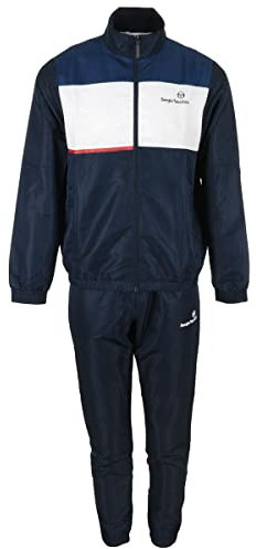 Sergio Tacchini Unisex Incastro Trainingsanzug, Navy/Blue Print, M EU