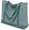 Canvas Laptop Tote Arbeitstasche für Frauen mit 15,6 Zoll Computerfach Taschen, Grün, Large