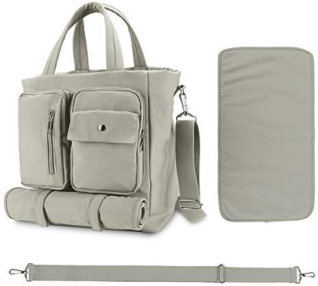 SONARIN Multifunktionale Große Kapazität Baby Wickeltasche,Wasserdicht Leichte Reise Wickeltasche Umhängetasche Tragetasche Henkeltaschen Portable Babytasche mit Wickelunterlage