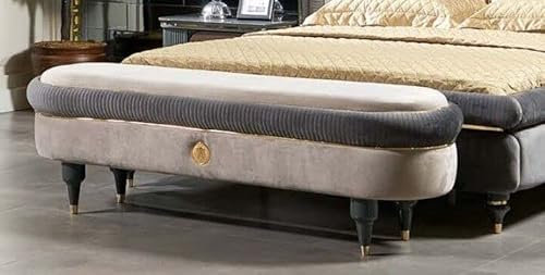JV Möbel Design Luxus Hocker Polster Modern Textil Relax Beistell Sofa Italienischer Stil