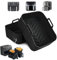 Hivio Silicone Air Fryer Liner for Ninja Dual AF400UK/SL400UK & Tower T17088, 2pcs Thickened and Larger Liners, Reusable Accessories AF451UK 9.5L＆Ninja Double Stack XL, Black