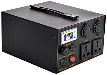 PROPFE Camping Power Bank 110V 220V 500W Generatore Solare Portatile 4 Batterie Power Station 350W Illuminazione di Emergenza per Esterni (Color : 500W 640Wh Lifepo4, Size : UK)