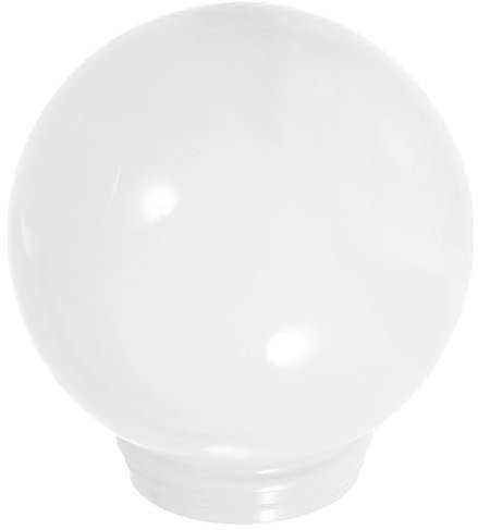 DOITOOL Lampenschirm Kugel Ersatzkugeln Für Leuchten Ersatz-lichtkugeln Säulenlampe Für Außenbereich Stehlampenschirm Dekorative Außenleuchte Laternenpfahl Acryl Lichtmast Weiß Spalte