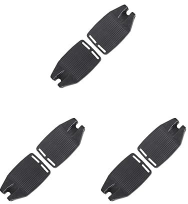 Lot de 3 repose-pieds universels en plastique pour fauteuil roulant faciles à installer - 2,2 cm