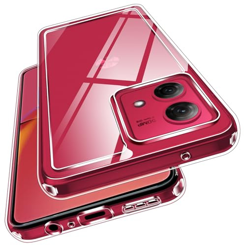 ivoler Nie Vergilbung Klar Hülle für Motorola Moto G84 5G, [Militärischer Schutz] Stoßfest Kratzfest Transparent Schutzhülle, Dünn Durchsichtige Handyhülle Case Cover