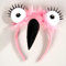 NET TOYS Witziger Flamingo Haarreif mit Schnabel - Rosa - Angesagter Party-Kopfschmuck Haarschmuck Vogel mit Augen