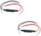 CGEAMDY 2 Stück LED Blinker Widerstand Decoder, Motorrad Lastwiderstand, 10W Motorrad Lastwiderstände LED-Blinker Blinker Fehlerbehebung, DC 12V Motorrad Lastwiderstand