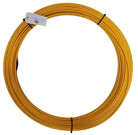 AMAFIBRE Recharge Aiguille de Tir Fil 6mm x 100m jaune - Outil de Tirage de Câbles Électriques & Fibre Optique