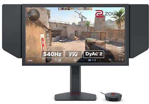 BenQ Zowie XL2586X | 24.1 | Fast TN 540Hz Gaming Monitor für Esports | Motion Clarity DyAc2 | 1080p | XL-Einstellung zum Teilen | Abschirmhaube | Neue Kugellager-Höhenverstellung in Industriequalität