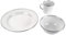 White Enamel Camping Dinner Set (4)