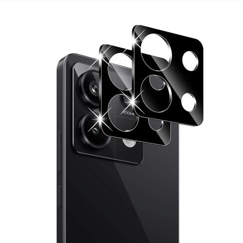 Holilo Protector de Pantalla de Cámara para Xiaomi Redmi Note 13 Pro 5G, 2 Piezas 9H Dureza HD Sin Burbujas Anti-Arañazos Cristal Vidrio Templado Lente Cámara Protector Camara
