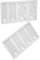 OHPHCALL Namensschild-Silikonform 2 Stück Namensschild-Harzformen Epoxid-Gussform Individuelle Namensschild-Herstellung Für Diy-Tassen-Namensschilder Becher-Zubehör