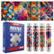 MISITU 4er-Pack Mini Puzzles mit 150 Teilen für Erwachsene – Geometriemuster – Reisepuzzle als Heimdekoration