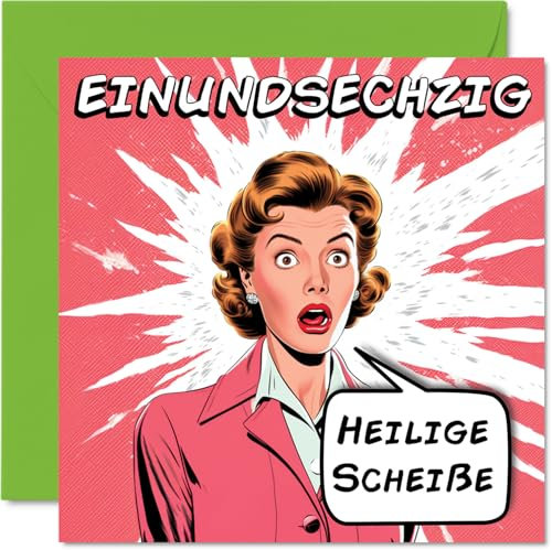Stuff4 61. Geburtstagskarte Lustig Frau - Komische Jahre - Lustiger Alles Gute Zum Geburtstag Karte für Mama Oma Tante Schwester Freundin Kollegin 145mm Unhöfliche Scherzen Glückwunschkarten