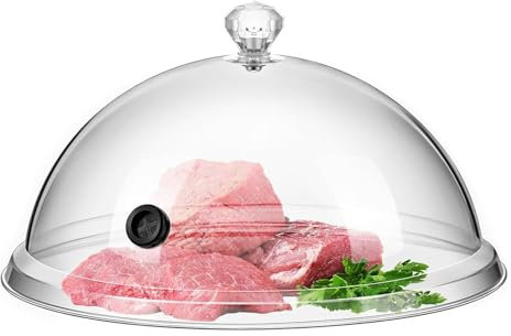 Smoking Cloche Dome Abdeckung, Acryl, transparent, Molekularküche, Küchenwerkzeug für Rauch-Infuser mit Glocke, Räucherdeckel für Cocktail-Dessert (26 cm)