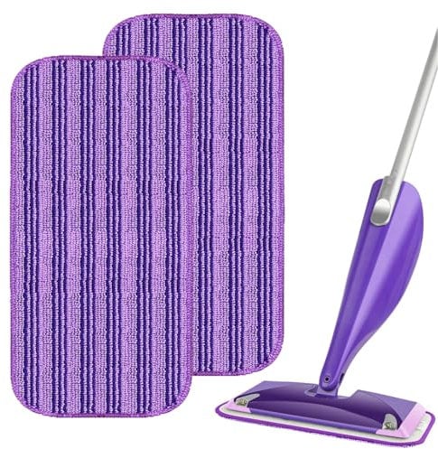 Panni per Pavimenti Swiffer, 2 Pezzi Panni Riutilizzabili per Swiffer Lavapavimenti, Microfibra Pavimenti per Swiffer Panni Catturapolvere, Panno Lavabile per per Swiffer Wet, Pulizia efficiente