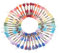 Spritewelry Filo da ricamo 48 matasse di filo per punto croce, colore sfumato, filo per braccialetti dell'amicizia, per lavori a maglia, progetti fai da te, accessori per cucito