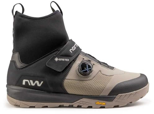 Northwave Kingrock Plus GTX MTB Fahrrad Winter Schuhe schwarz/Sandfarben 2025: Größe: 45