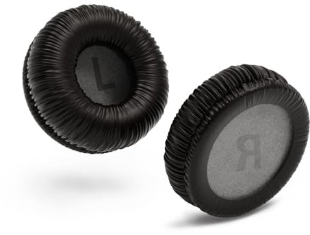Replacement Earpads Compatible with JBL Tune 510BT, 520BT, 570BT, 660NC, JBL Live 460NC, 670NC, JR310BT, JR300BT, Sony WH-CH520, MDR-ZX110 Series and More Headphones Ear Pads Cushions Black