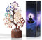 AWARDSEN Chakra Steine Kristallbaum, Lebensbaum, Edelsteinkristall Bonsai Baum, Geldbaum Schreibtisch Deko, Baum des Lebens, Spirituell Esoterik Feng Shui Deko, Spirituelle Geschenke für Frauen