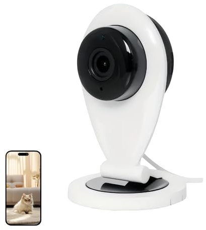 Überwachungs Babyphone WLAN Kamera mit App,Bewegungserkennung und Nachtsicht für die Sicherheit im Innenbereich, Home Office, Überwachungskamera