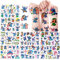 Kinder Tattoos, 8 Blätter S-titch Sticker, 200 Stile Stitch Temporäre Kindertattoos, Aufkleber für Kindergeburtstag Geschenk Party Deko (S-titch)
