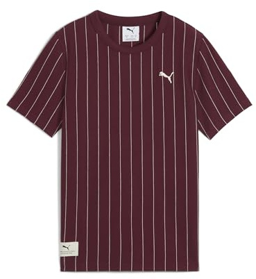 PUMA Jungen Class Striped Tee B Hemd, Rubinschimmer, 176 EU