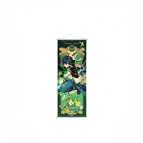 1 x Genshin Impact Fontaine Scroll-Poster, Wandbehang, geschmiedetes Stoffgemälde, Dekor (KINICH)