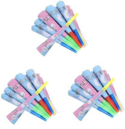 MAGICLULU 3 Sätze Lautsprecher Für Geburtstagsfeiern Party-trompetenspielzeug Fußballhorn Dekorationen Party-horn- Megaphon-lautsprecher Partyzubehör Pvc 12 Stück * 3
