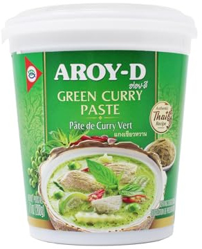 Aroy-D Curry Paste Green 200g, Authentic Thai Green Curry Paste for Bold & Flavourful Dishes