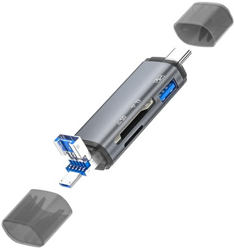 Lector de tarjetas USB 3.0 USB C para tableta PC con adaptador de aluminio funcional para teléfonos móviles