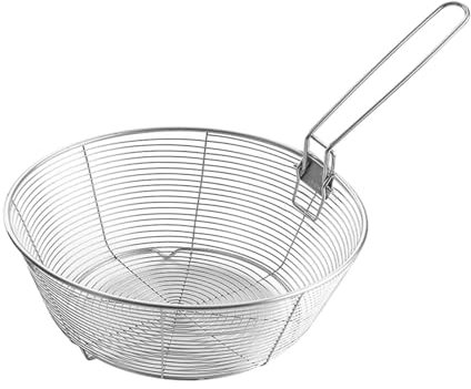 YWJLQH Cesta para Freír, Colador de Malla, Colador para Ollas Calientes, Cesta de Malla para Freír Papas Fritas Francesas, para Cocinar Fideos, tal como se describe, Xl