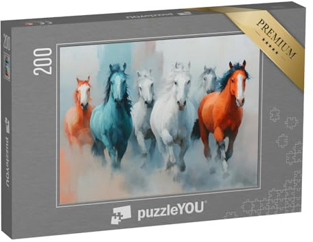 puzzleYOU: Puzzle 200 Teile „Die Farben der Pferdeseele“