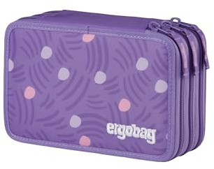 ergobag Maxi Mäppchen Set 40-Teilig, Lyra Bunt- und Filzstifte, Kleingeld Fach, Lineal, Schere