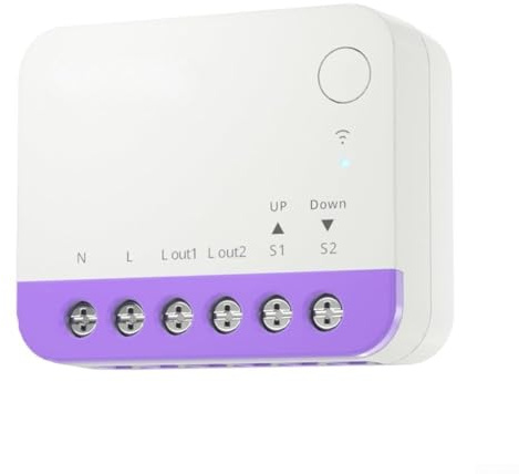 Interrupteur de volet roulant WiFi intelligent pour mini RBS - Contrôle précis du pourcentage - Prise en charge de l'application Alexa Google Assistant - Contrôle automatique des horaires - Commande