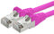 1aTTack.de Netzwerkkabel CAT 5e folien und geflechtgeschirmt SFTP Netzwerk Patch-Kabel mit 2x RJ45 Stecker 10m magenta