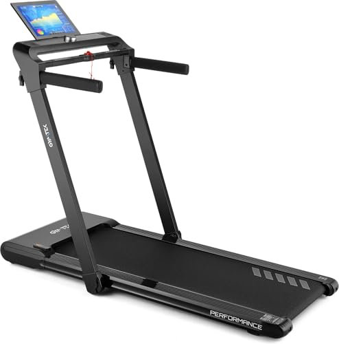 Gymtek XT700 Laufband für Zuhause Klappbar, Laufband 16 km/h und 135 kg Maximalgewicht, Bluetooth & 16 Programme, Mini Laufband, Walking pad mit Steigung