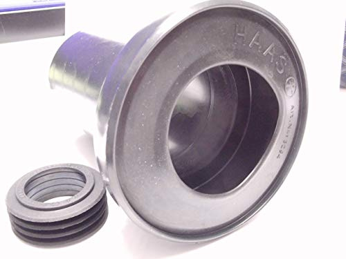 Haas Kit de raccordement pour WC DN 90 avec couvercles blancs