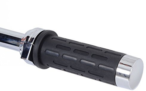 R&G Beheizte Griffe mit Chrom-Endkappen für 2,5 cm Lenker | Cruiser Style