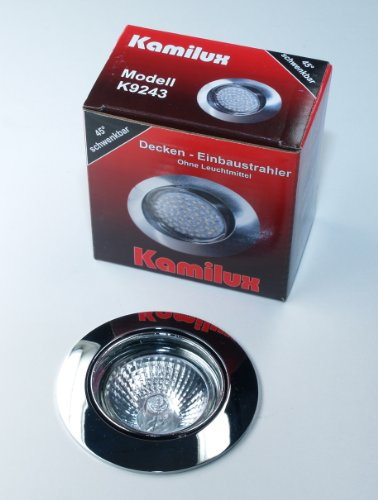 Kamilux 10 x Einbauleuchte Einbauspot Strahler Jerry 12 V chrom