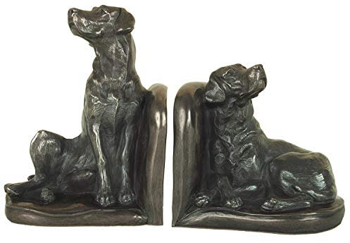 Genesis M18117 Serre-Livres en Bronze Motif Labrador