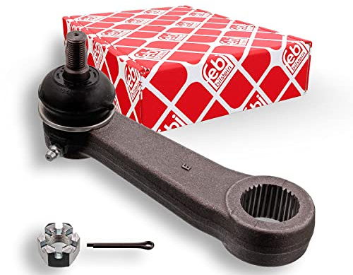febi bilstein 41293 Lenkstockhebel mit Kronenmutter und Splint, 1 Stück | Kompatibel mit: MITSUBISHI PAJERO I, PAJERO I Canvas Top