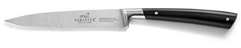 LION SABATIER - Couteau Universel EDONIST Jais 100 pour Cent Forgé - Fabriqué en France - 12 cm - Lame et Clous en INOX