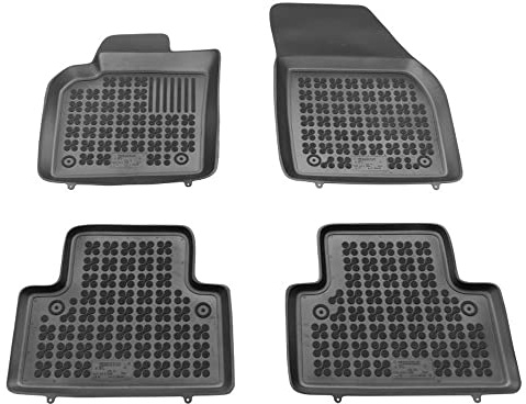 REZAW - PLAST Antirutschmatten Auto fußmatten passt für Volvo S40 II 2004-2012 Kompletter Schutz für Ihr Auto bei Allen Wetterbedingungen mit perfekt passenden Anti rutsch gummimatten