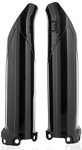 Acerbis Lower Fork Cover Set Black Compatible with Kawasaki KX250F 2017-2026/KX450F 2016-2026/KX250X/450X 2021-2026 - 2403060001/2982550001