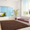 Ayyildiz Moderner Designer Teppich Life Shaggy Ø 200 Rund braun