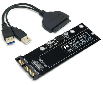 chenyang Câble de conversion USB 3.0 12 + 6 broches SSD HDD USB 3.0 SATA 22 broches pour disque dur A1369 A1370 MC504 MC505 MC506 MC965 MC966 MC968 MC969 SSD