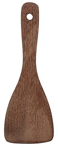 TOPINCN Food Shovel, Wooden Spatula Kitchen Utensil Cooking Tool Wooden Spatula Fried Rice Turner Non-Stick Easy to Clean Kitchen Gadget(Bevel)