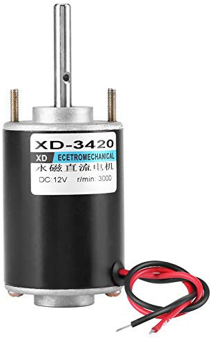 Moteur électrique de CC, moteur de CC de brosse 43mm / 1.7inch XD-3420 30W 12V 24V avec la vitesse 3000 / 6000RPM à grande vitesse (12V 3500RPM)